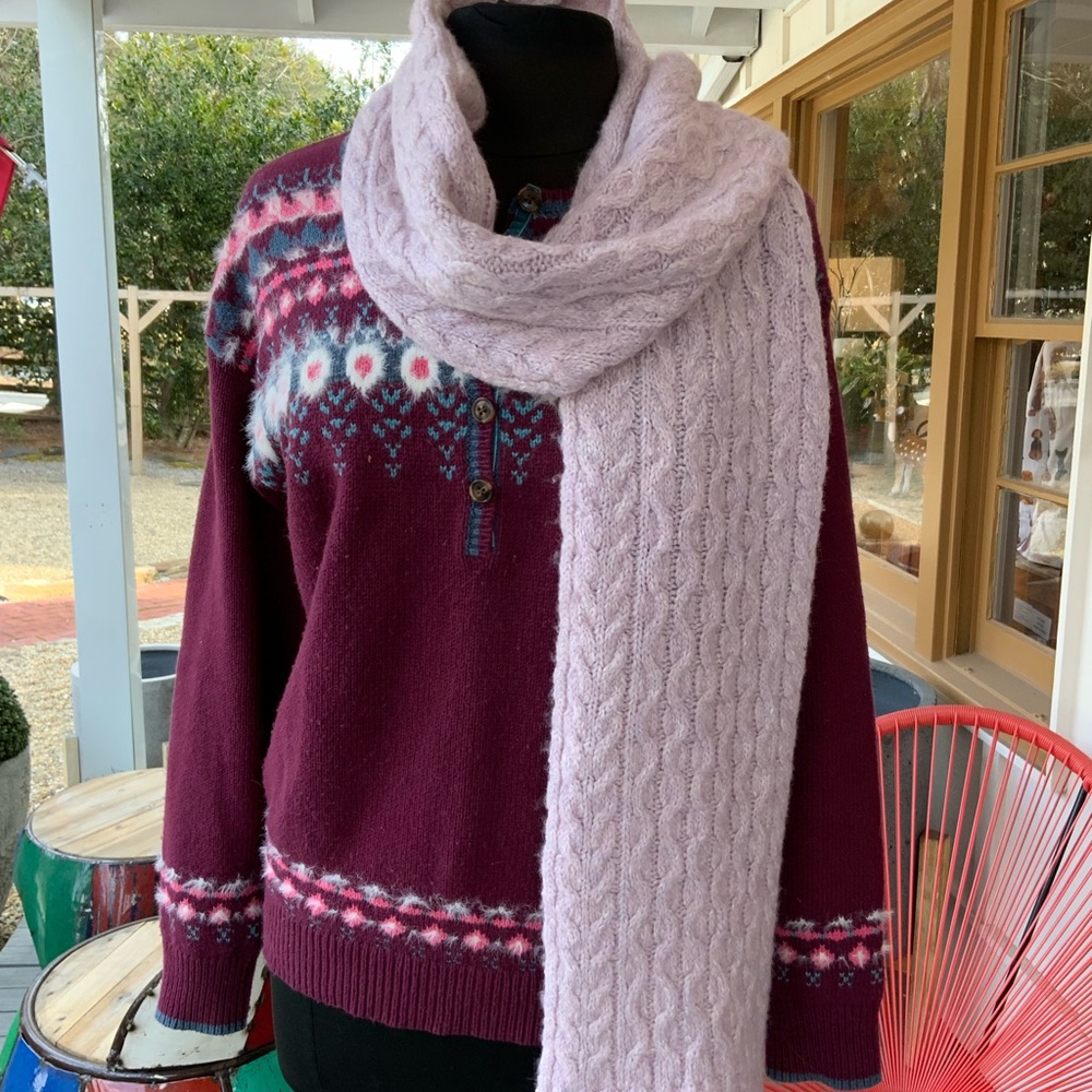 L.L Bean Lavender cozy Scarf